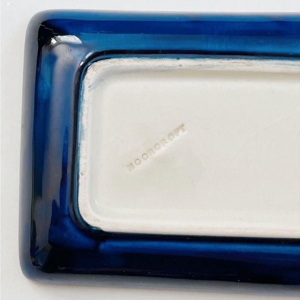 Antique Moorcroft Pottery Art Nouveau Floral Tray - Picture 11 of 12